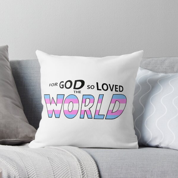 Item preview, For God So Loved The World Pride Flag designed and sold by BackgroundPixel.