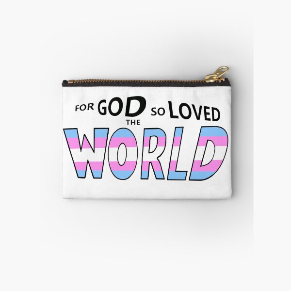 Item preview, For God So Loved The World Pride Flag designed and sold by BackgroundPixel.