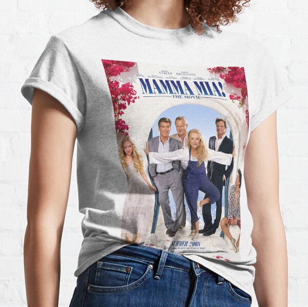 Mamma Mia! the Broadway Musical - Ladies White Logo T-Shirt - Mamma Mia