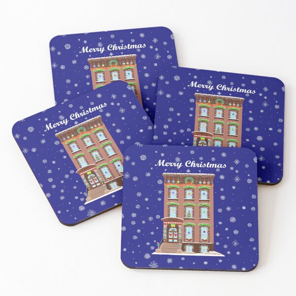Item preview, Merry Christmas Brownstone House designed and sold by Deborah Camp.