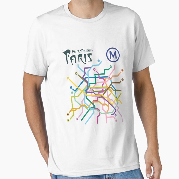 Vista previa del artículo con la obra «Diagrama del metro de París», diseñado y vendido por shbubble1.