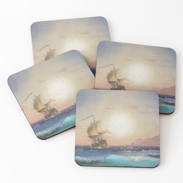 Item preview, Sailing Ship Art Inspired by Aivazovsky designed and sold by abbottoons.