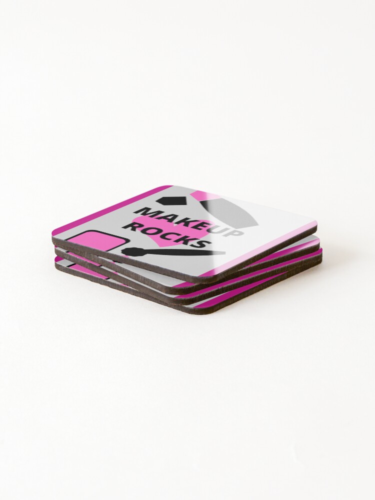 Thumbnail 4 of 5, Coasters (Set of 4), Makeup Rocks designed and sold by NewPages.