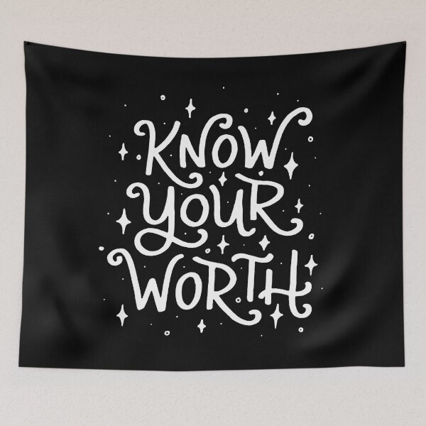 Item preview, Know Your Worth (Black Cloud) designed and sold by mildlyeclectic.