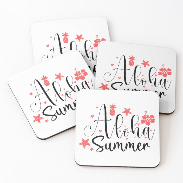 Item preview, Aloha Summer Fun Summertime Saying Black Typography designed and sold by MindfulMeta.