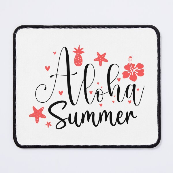 Item preview, Aloha Summer Fun Summertime Saying Black Typography designed and sold by MindfulMeta.