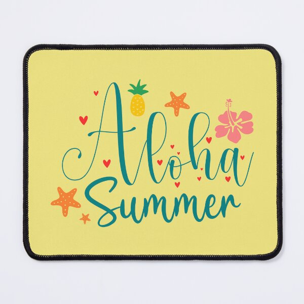 Item preview, Aloha Summer Fun Summertime Saying Blue Typography designed and sold by MindfulMeta.