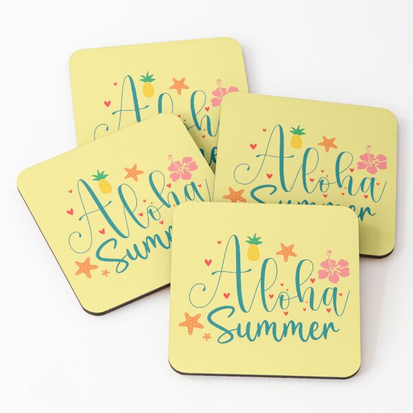 Item preview, Aloha Summer Fun Summertime Saying Blue Typography designed and sold by MindfulMeta.