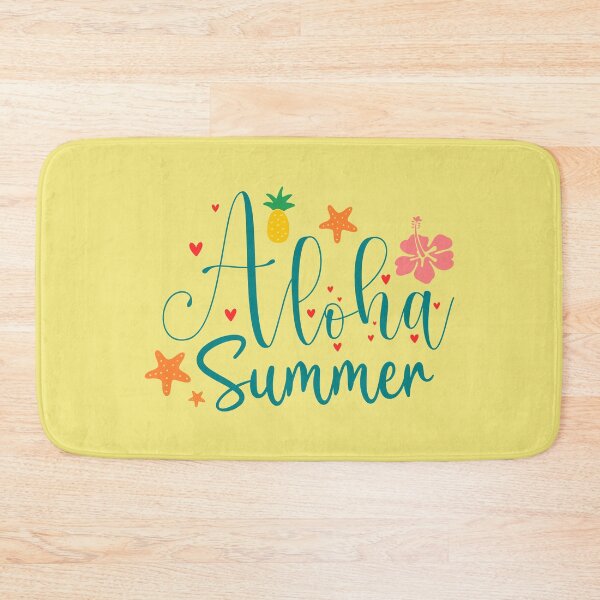 Item preview, Aloha Summer Fun Summertime Saying Blue Typography designed and sold by MindfulMeta.