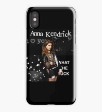Anna Kendrick Black Aesthetic iPhone Case