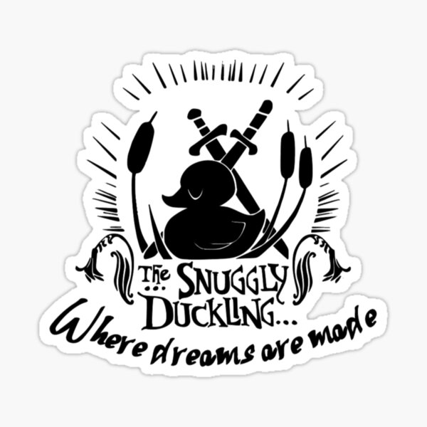 The Snuggly Duckling Sticker