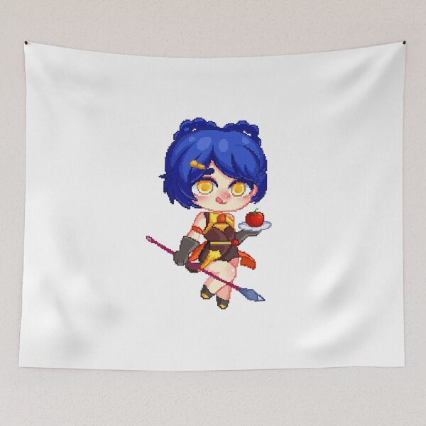 Item preview, Chibi pixel art Xiangling genshin designed and sold by Toyger-Lilly.
