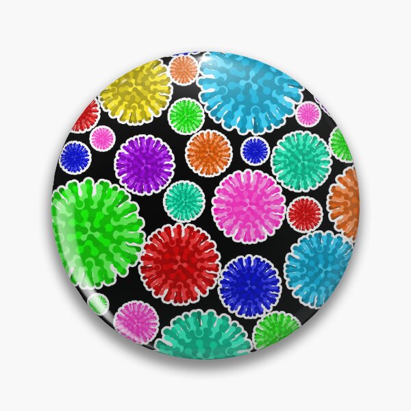 Item preview, Colorful Virus Soup - Black Background designed and sold by Artsy-Chemist.