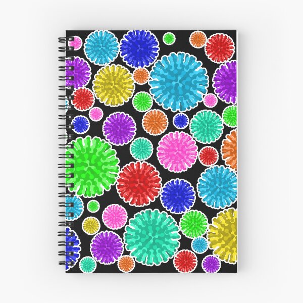Item preview, Colorful Virus Soup - Black Background designed and sold by Artsy-Chemist.