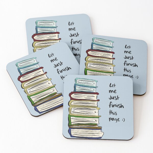 Item preview, ‘Let Me Just Finish This Page’ stack of books designed and sold by Moshruum.