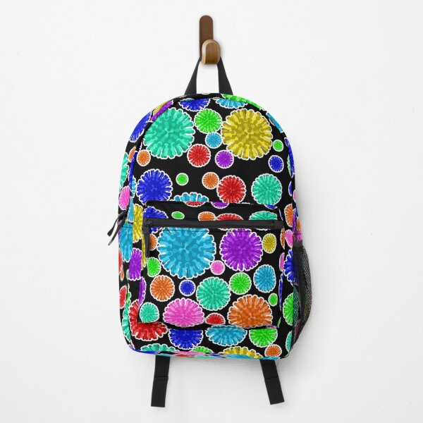 Item preview, Colorful Virus Soup - Black Background designed and sold by Artsy-Chemist.