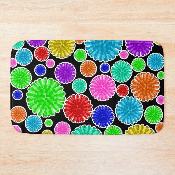 Item preview, Colorful Virus Soup - Black Background designed and sold by Artsy-Chemist.