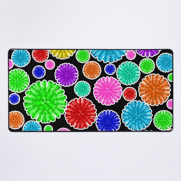 Item preview, Colorful Virus Soup - Black Background designed and sold by Artsy-Chemist.