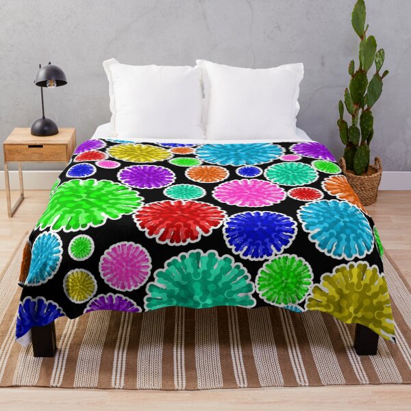 Item preview, Colorful Virus Soup - Black Background designed and sold by Artsy-Chemist.