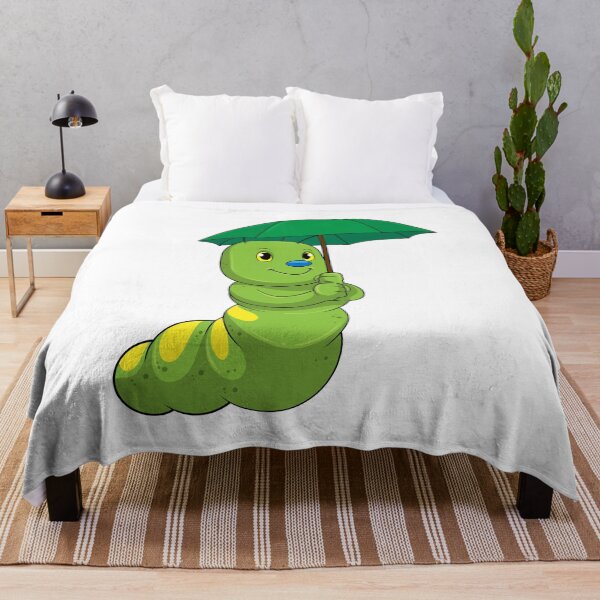 Item preview, Caterpillar at Raining with Umbrella designed and sold by Snabdesign84.