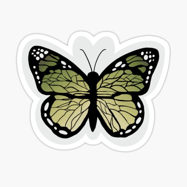 Royal Green Butterfly Stickers for Kids in Metallic Colors - Butterflies Decorative Craft Sticker - 240 Pack