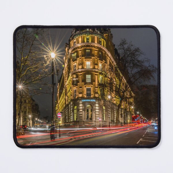 Item preview, Light trails on city street of central London designed and sold by RezieMart.
