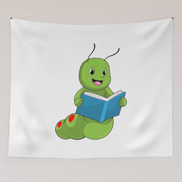 Item preview, Caterpillar at Reading with Book designed and sold by Snabdesign84.