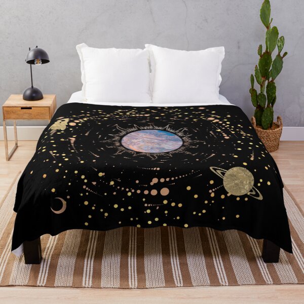 Item preview, Gold Galaxy | Sun, Stars, Rocket, Planets & Moon Design:  designed and sold by LifeAndWonder.