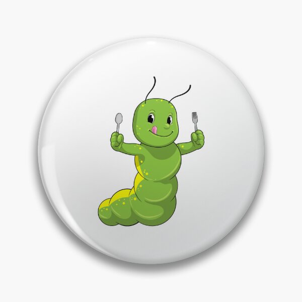 Item preview, Caterpillar with Spoon & Fork designed and sold by Snabdesign84.