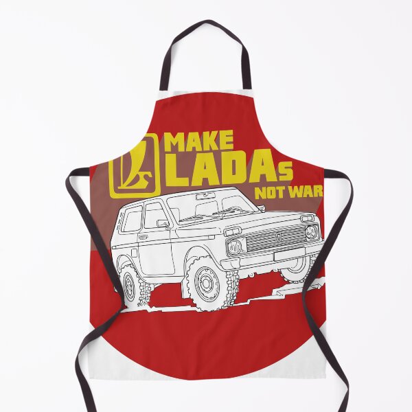 Item preview, Make Ladas Not War anti-war sticker based on a classic decal of the Lada Niva designed and sold by Hecksploitation.