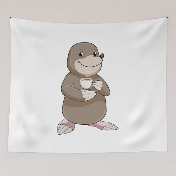 Item preview, Mole with Coffee Cup designed and sold by Snabdesign84.
