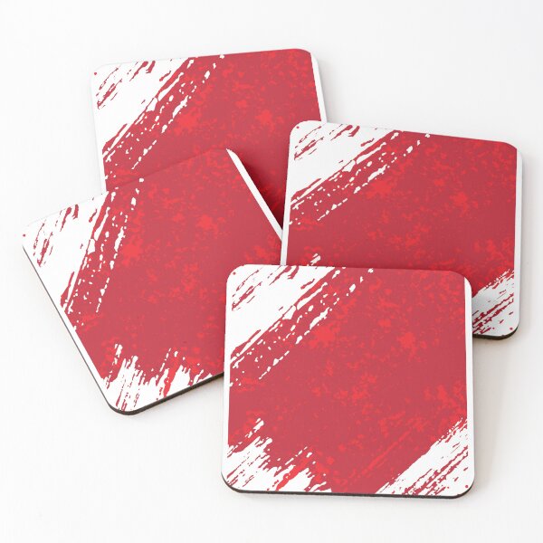 Item preview, white and red grunge texture pattern designed and sold by KamoMokotedi.