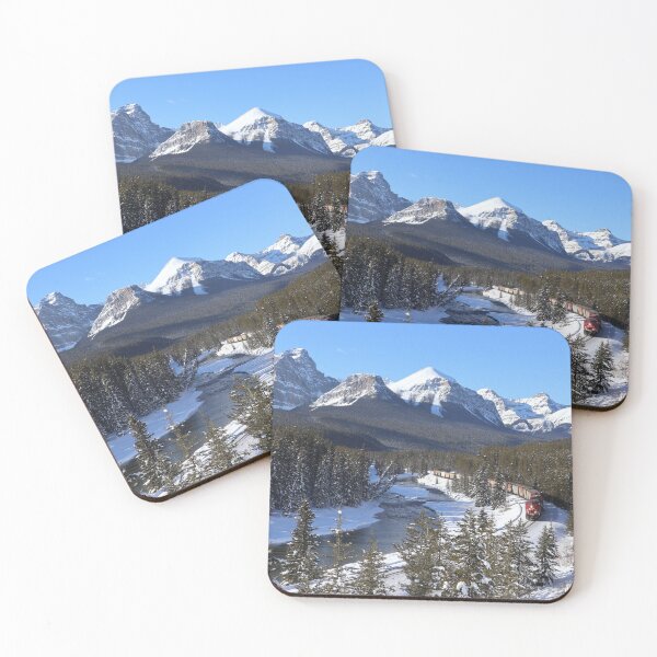 Item preview, Morant's Curve in Banff, Alberta on a Winter's day designed and sold by ClarissaFlora.