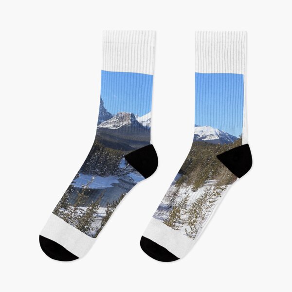 Item preview, Morant's Curve in Banff, Alberta on a Winter's day designed and sold by ClarissaFlora.