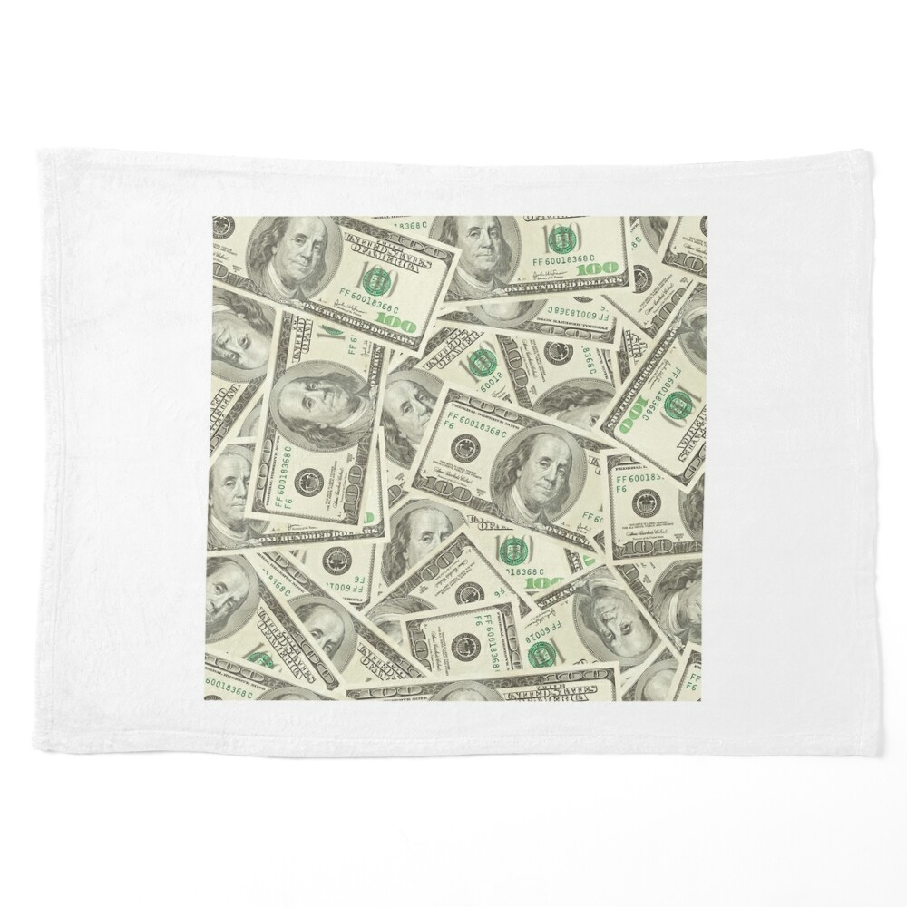  Jekeno Money Blanket 100 Dollar Bills Pattern Print