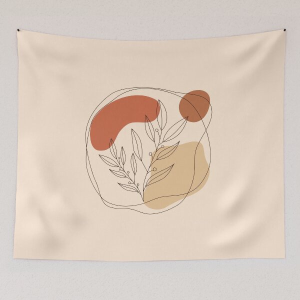 Item preview, Abstract vintage linear flower designed and sold by Urania13.