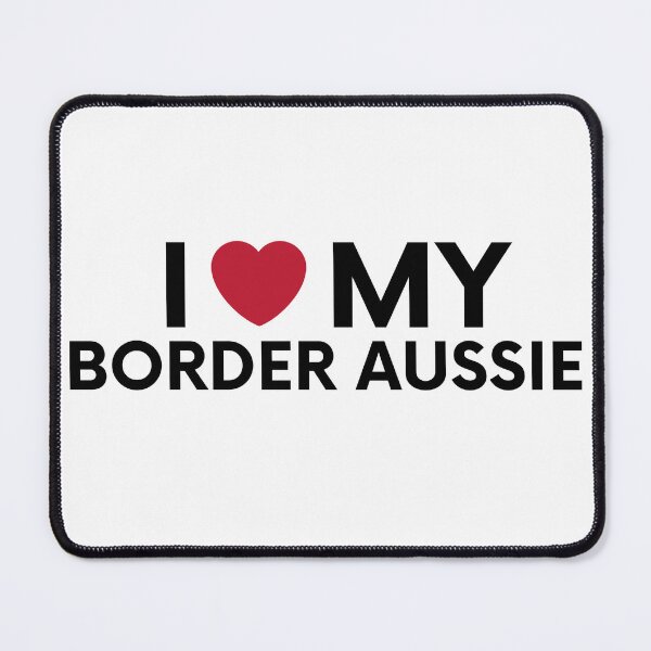 Item preview, i love my border aussie dog, border collie australian shepherd mix designed and sold by EChendesign.