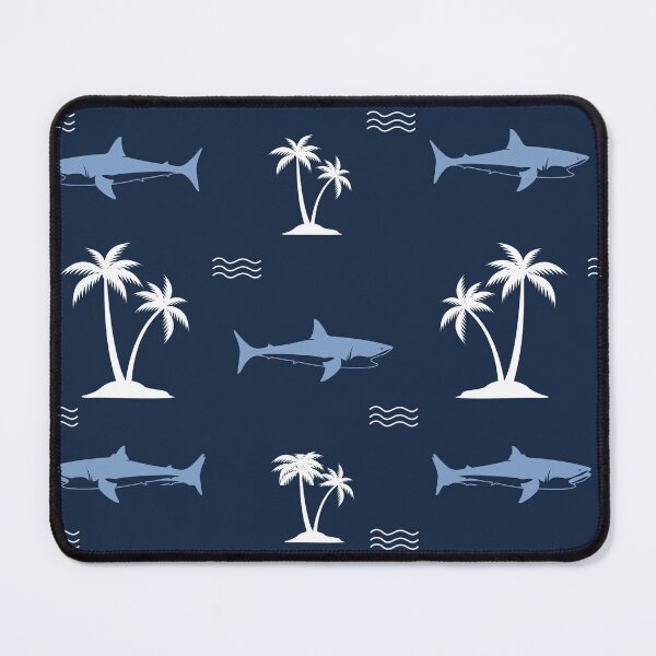 Item preview, Cute Seamless Shark And Palm Tree Pattern Gift For Marine Lover designed and sold by anes18.