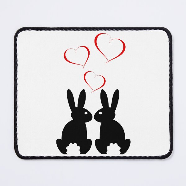 Item preview, Heart Rabbit Bunny Ladies Red Hearts designed and sold by DerNerd.