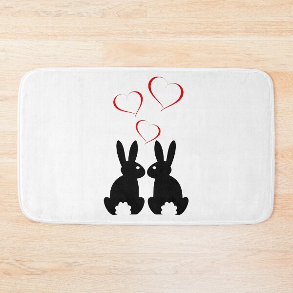 Item preview, Heart Rabbit Bunny Ladies Red Hearts designed and sold by DerNerd.