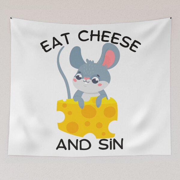 Item preview, Eat Cheese And Sin designed and sold by ataraxiastore.