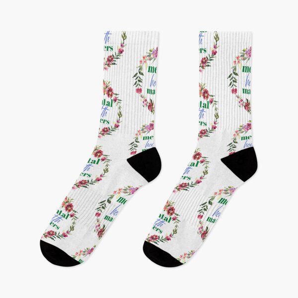 Artikelvorschau, Design von Mental Health Matters, sortierte Version mit rosa Blumen entworfen und verkauft von mbuz90.