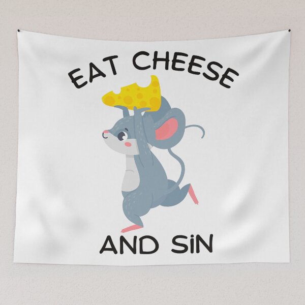 Item preview, Eat Cheese And Sin designed and sold by ataraxiastore.
