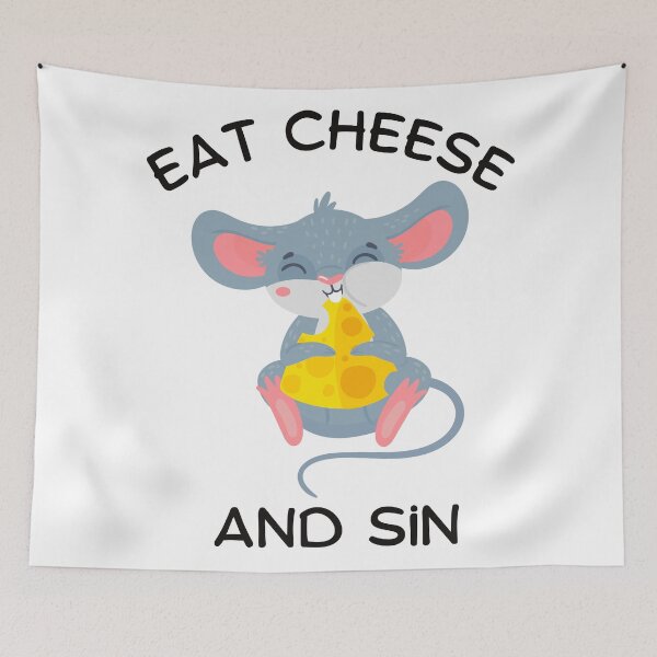 Item preview, Eat Cheese And Sin designed and sold by ataraxiastore.