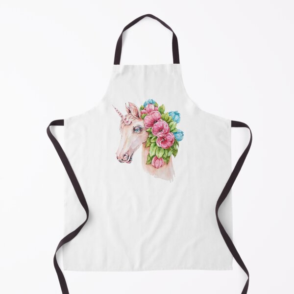 Item preview, Watercolor hand painted cute floral unicorn digital painting, repeat pattern designed and sold by tiana-geo.