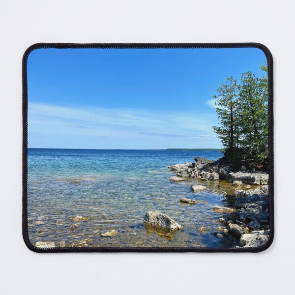 Item preview, Rocky Island Landscape - Perfect Blues designed and sold by ClarissaFlora.