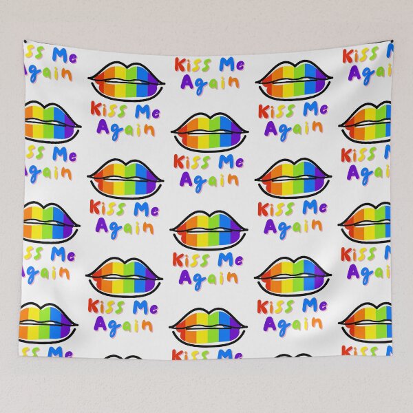 Item preview, Kiss Me Again Pride Lips designed and sold by two7designs.