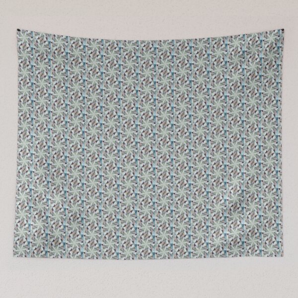 Item preview, Abstract Pattern with Aqua, Tan and Grays Geometic Design designed and sold by tranquilbeach.
