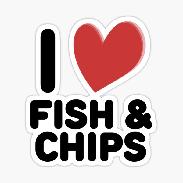 Item preview, I Love Fish and Chips designed and sold by I-Heart-Designs ❤❤❤❤❤.