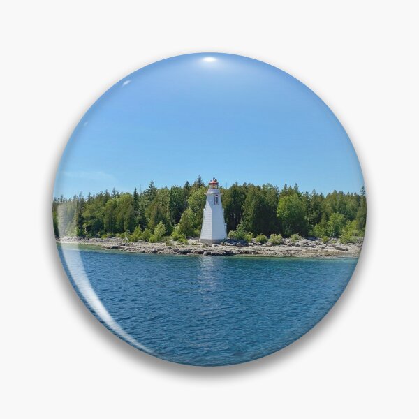 Item preview, Lighthouse Along a Rugged Island Shoreline designed and sold by ClarissaFlora.